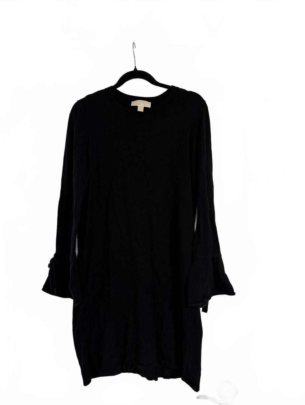 Michael Kors Black Long Sleeve Sweater Dress XL